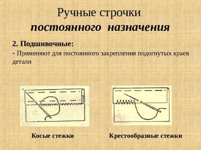 Подшивной закрученный шов